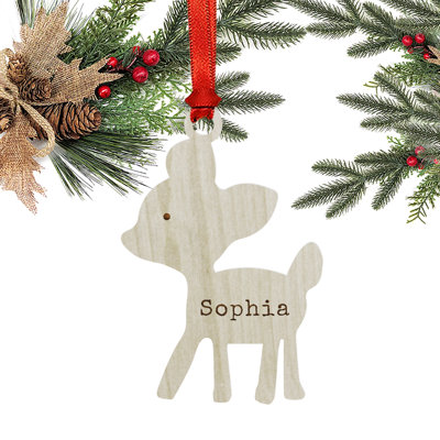 4'' Wood Animals Hanging Figurine Ornament