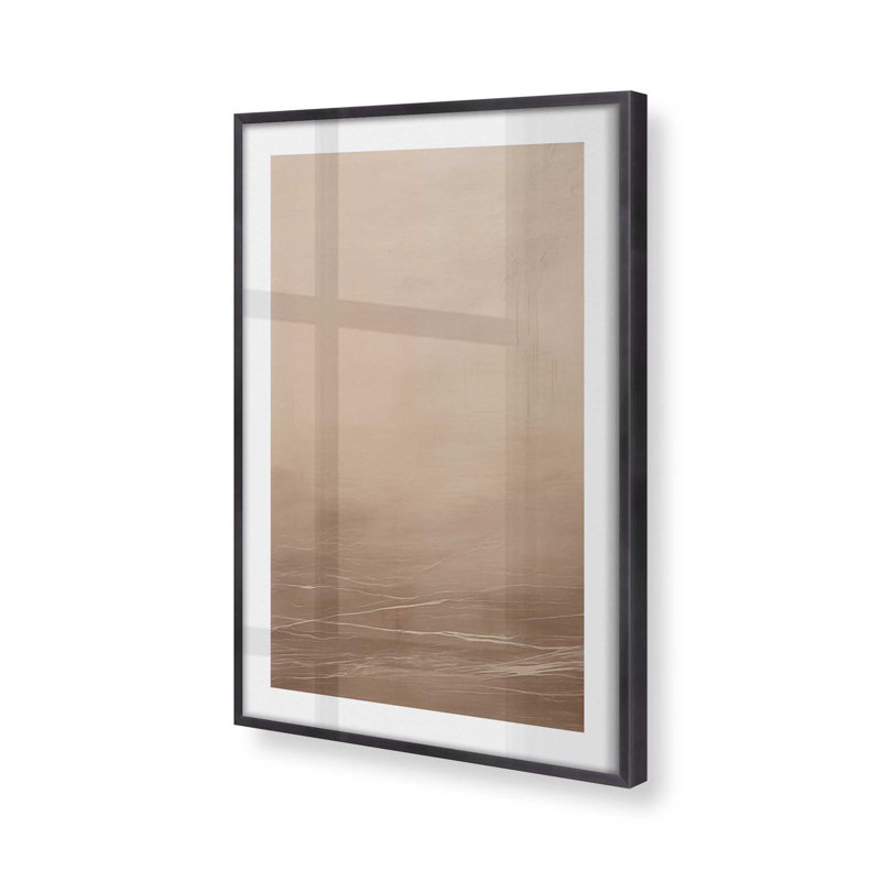 Silky Sandrifts v1, H 14 po x l 11 po x P 1,25 po, Cadre photo en zinc patiné