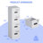 Metal Vertical File Storage Cabinet With 4 Drawer And 4 Lock,office Home File Cabinet With Name Card Holder For A4 Letter/legal Size, 14.96" W X 17.72" D X 54.13" H, Assembly Required-978083409