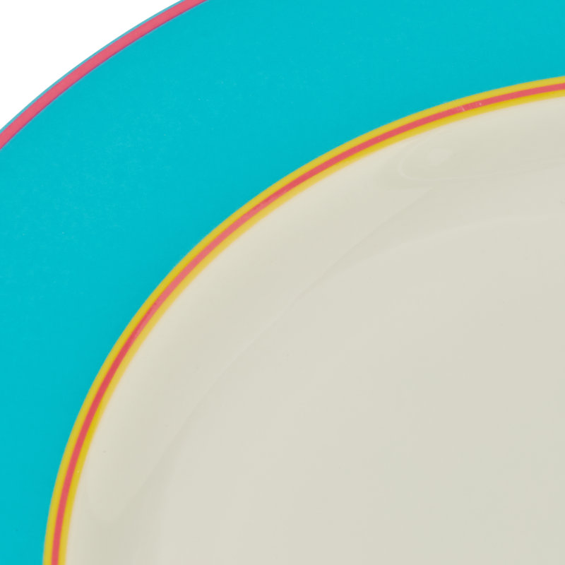Kit Kemp, Calypso - Bone China Side Plates, Teal