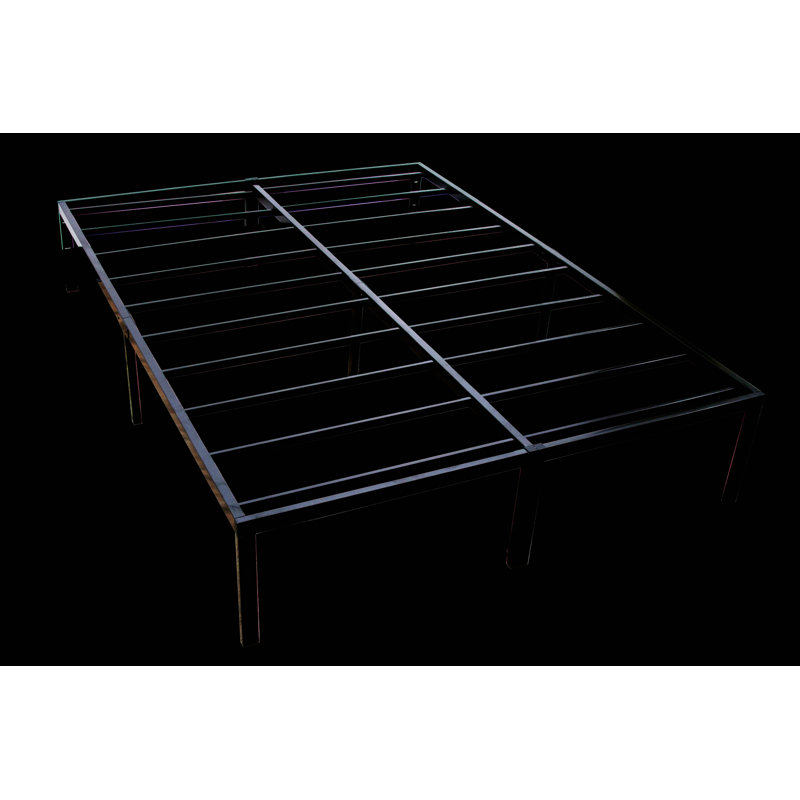 Base de lit plateforme, base de plateforme en acier moderne pour chambre à coucher, Lit simple
