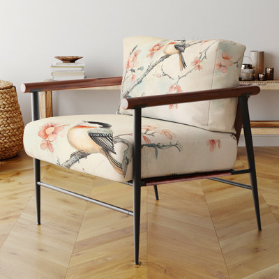 Chaise d'appoint Bird Bird - Chaise avec accoudoirs Chinoiserie