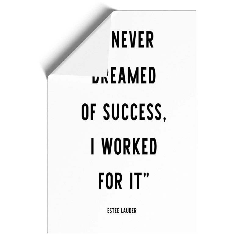 Dreamed Of Success - No Frame Print, 59cm H x 42cm W x 0.1cm D