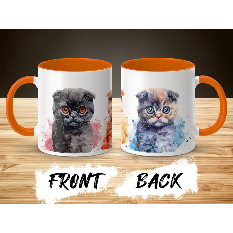Ceramic Coffee Mug, Orange