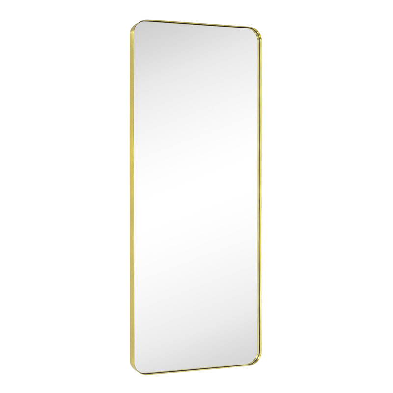 Miroir de salle de bain Kengston, Or brossé, 55 po x 20 po