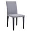 Chaises de salle à manger grises (paire). Moderne et confortable. Tissu respirant. Pieds en métal robustes. Dessous coulissant. Facile à nettoyer et à assembler. Hauteur de 18,5 po. Taille totale de deux chaises de 35,4 po. Minimaliste chic. Confortable-1759997159