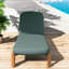 Chaise de patio réglable en bois d'acacia