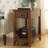 Solid Wood side table Rectangular End Table Desk with Single Drawer-1331418839