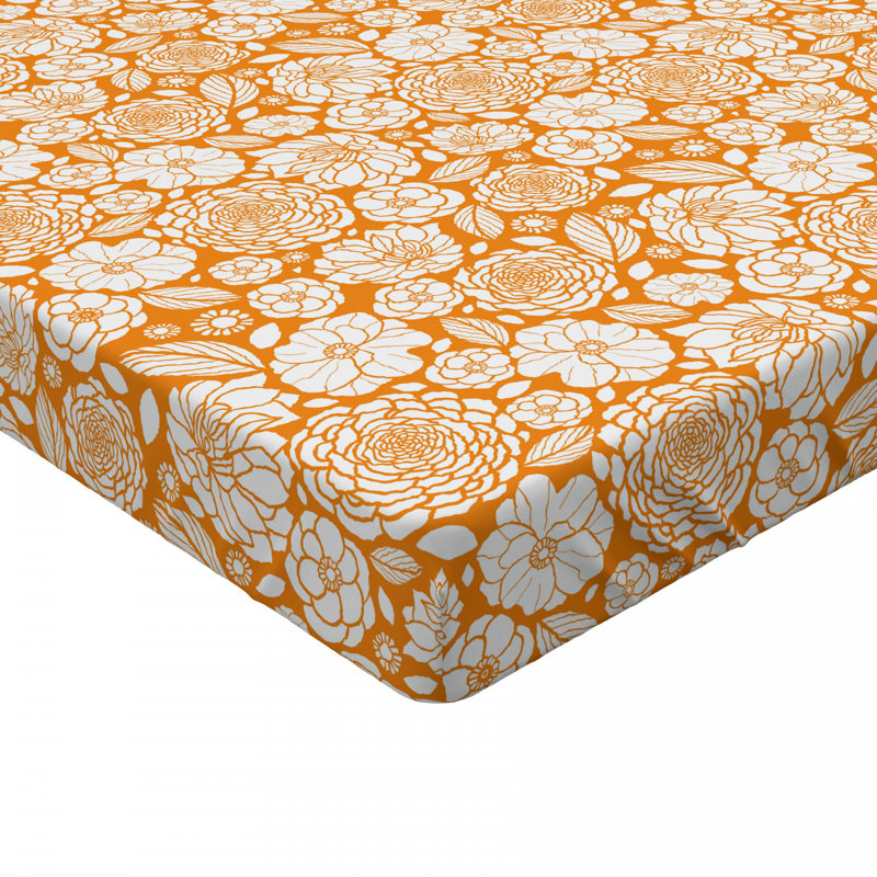 Microfiber Floral Fitted Sheet, Twin XL Fitted Sheet