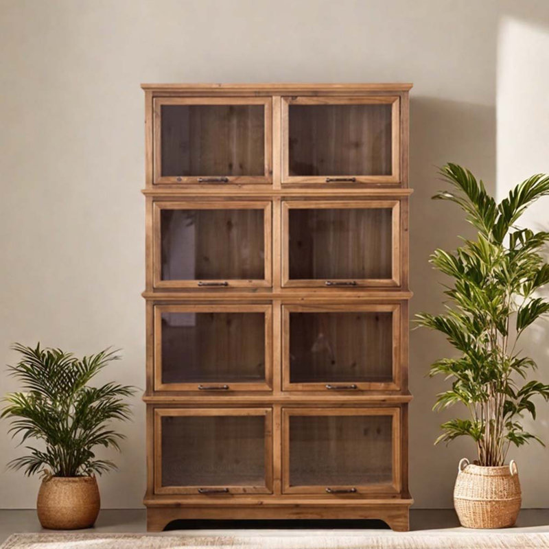 Bibliothèque vintage en verre