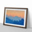 Sunrise over the Mountains in Abstract - Picture Frame Graphic Art Print on MDF-55724369-55724372