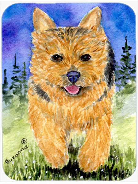 Planche à découper en verre east urban home norwich terrier