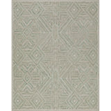 Cyprus Hand-Tufted Cut/Loop Pile Textured Geometric Wool Rug
