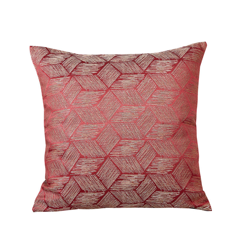 Coussin décoratif Fortune, Polyester/ Bourre en polyester, Bourgogne rouillé