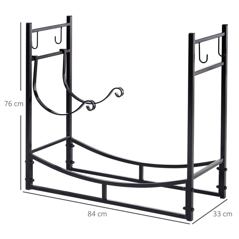 84cm W Metal Log Rack