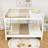Queen Over Queen Bunk Bed With Ladder-690997031