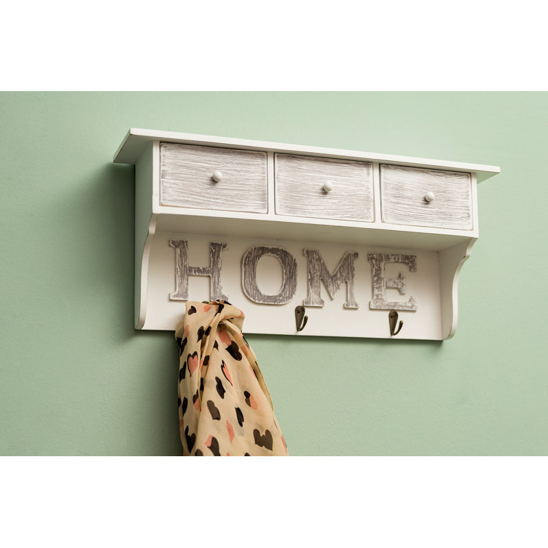 Shay Wall 3 - Hook Wall Mounted Coat Rack