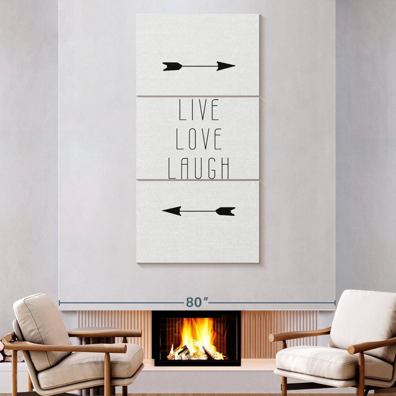 Signe «Live Love Laugh», H 80 po x l 39 po