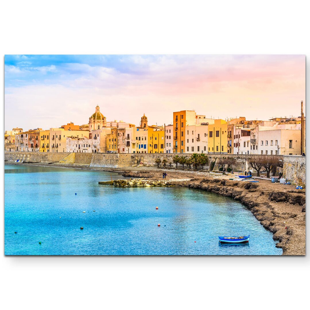 Leinwandbild Hafen von Trapani – Sizilien