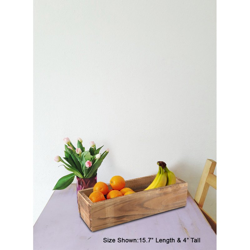 Boîte à fleurs Serene Spaces Living Long Farmhouse, 15,7 po de long, paquet de 6