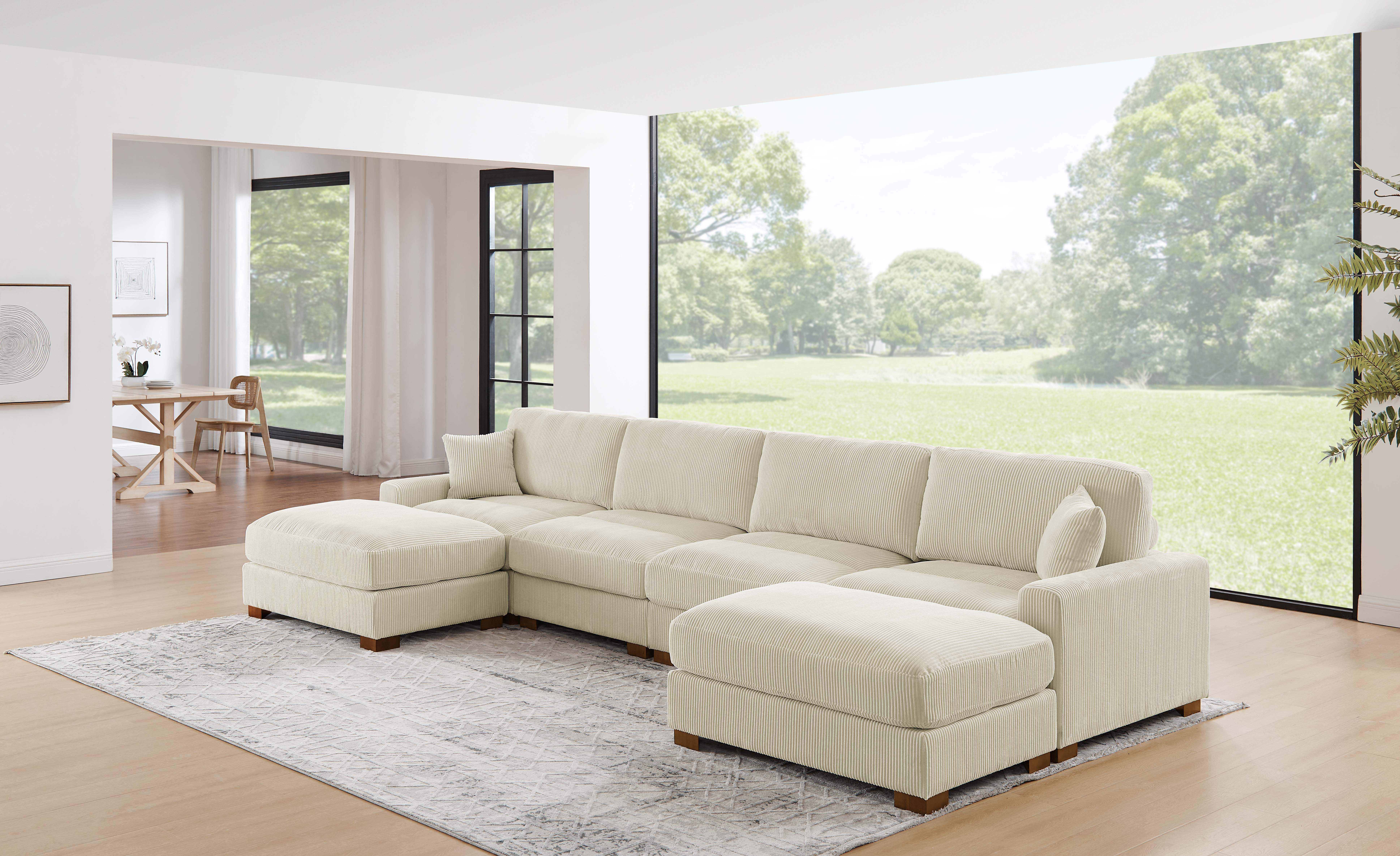 Ebern Designs 6-Pieces Modular Sofa Bed & Reviews | Wayfair