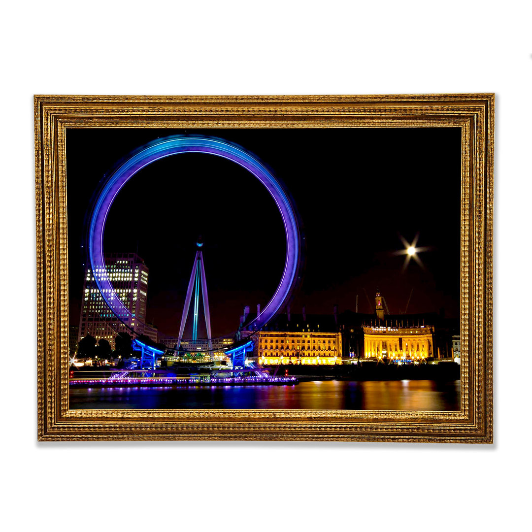 London Eye Speed Nights - Einzelne Bilderrahmen Kunstdrucke