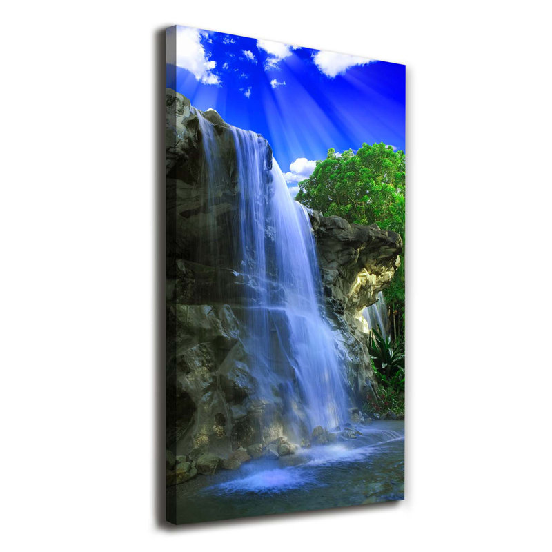 Waterfall - Wrapped Canvas Print