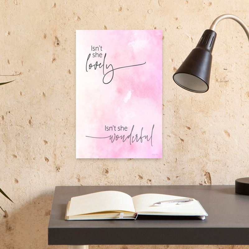 Isn't She Lovely 1 Piece Wrapped Canvas Wall Art, 45.72cm H x 30.48cm W