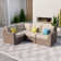Amberson Fully Assembled 4-Person Wicker Patio Sofa Set with Cushions