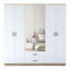 Berend 6 Door Manufactured Wood Wardrobe