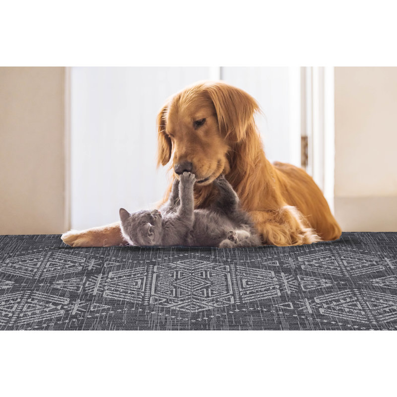 Caithlyn Geometric Indoor / Outdoor Rug, Rectangle 2'7" x 4'11"