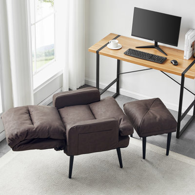 Abdirizak Faux Leather Accent Chair