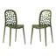 Chaise de salle à manger d'extérieur empilable (ensemble de 2)-285663843