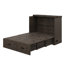 Lit double escamotable de style campagnard avec charge-418084151