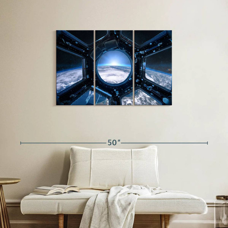 Oberle Earth From Space Station, 24" H x 38" W
