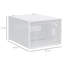 HOMCOM 18PCS Clear Shoe Box for UK/EU Size up to 12/46 28 x 36 x 21 cm