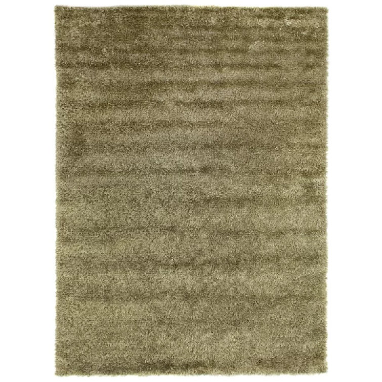 Viscose Shaggy Area Rug in Beige