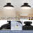 1-Light Industrial Semi Flush Mount Ceiling Light-503674467