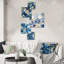 Electra - ensemble d'art mural floral de 5