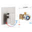 Ensemble de robinet de douche à fonction unique, ensemble de décoration de valve de douche-114767331