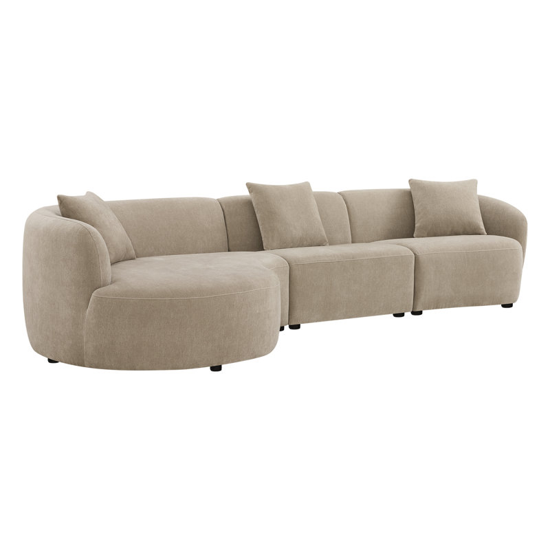 Canapé modulaire rembourré, Wicker Chenille