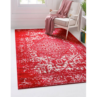 Tapis traditionnel rose Endesha