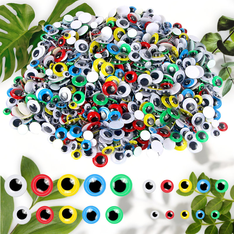 1000 Assorted Self-Adhesive Googly Wiggles Pack