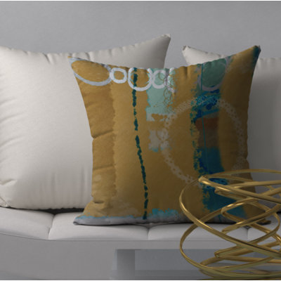 Abstract Reversible Throw Pillow