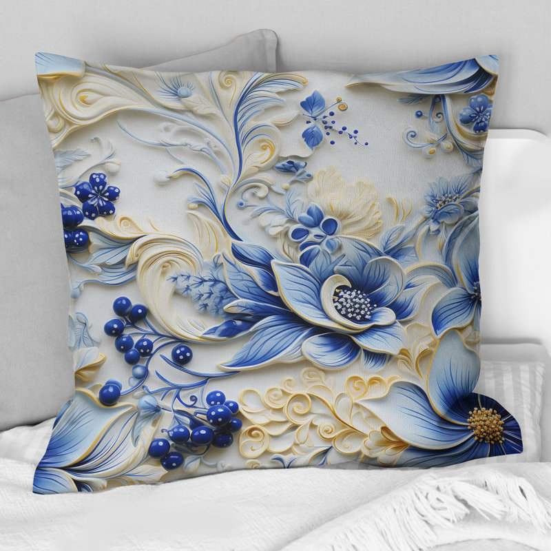 Motif cachemire nautique Allure, H 18 po x l 18 po
