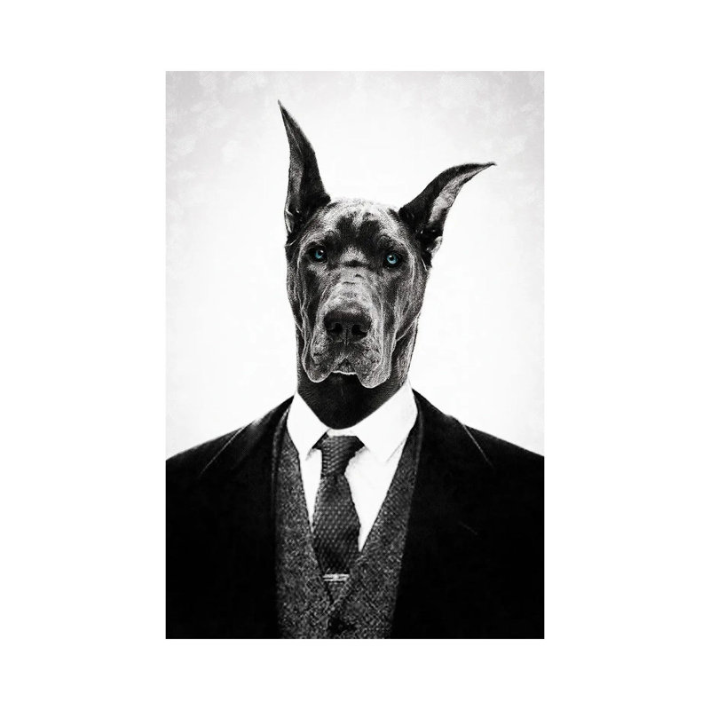 Black Dog by Underdott Art - Wrapped Canvas Print, 66.04 cm H x 45.72 cm W x 3.175 cm D