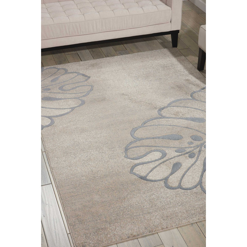 Tapis beige Ashli, Rectangle 9 pi 3 po x 12 pi 9 po