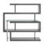 Verre transparent Bureau d'écriture avec tablette en chrome brillant-130632512