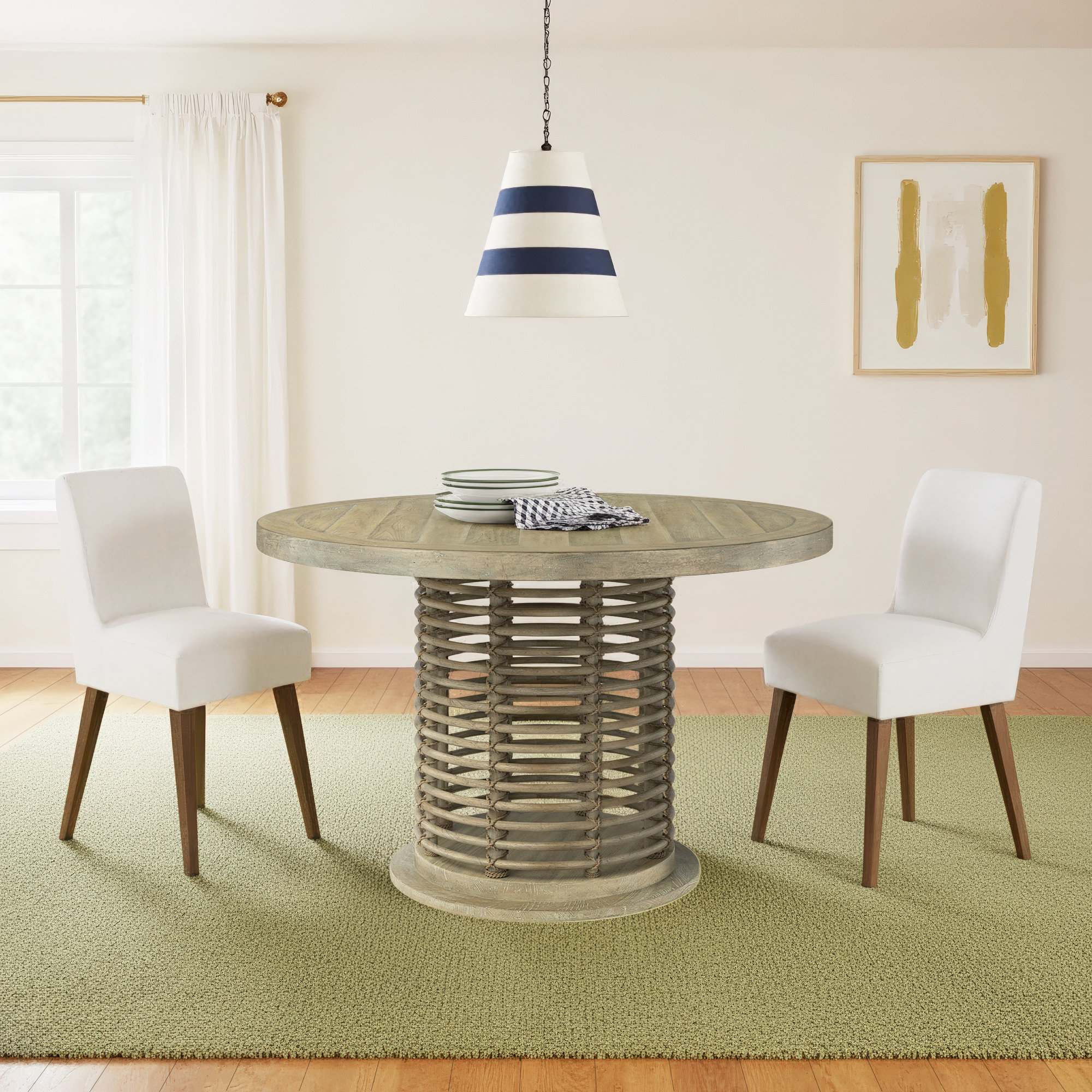 Ardella Round Dining Table, 48" W x 48" L, Natural