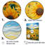 «Vangogh Style Sunflowers Mountains», reproduction sur toile-535355134-535355128